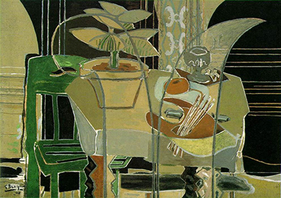 Interior with Palette Georges Braque